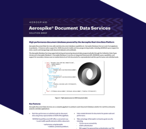 Read more about the article How Aerospike Document Database supports real-time applications